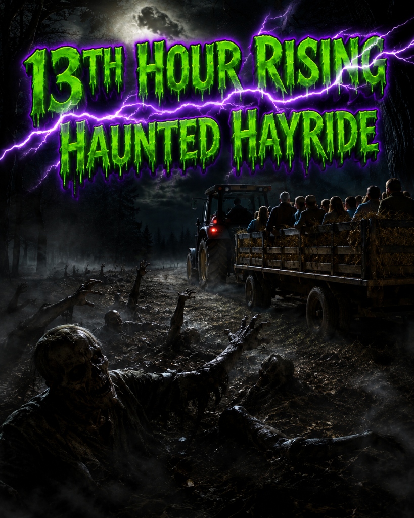 13th Hour Rising Haunted Hayride Official Graphic
